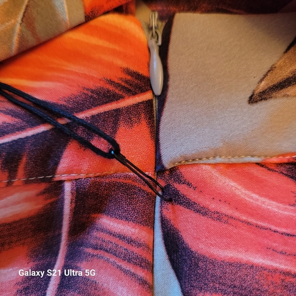 Milk & Honey Cropped Top & Short Set Hawaiian Print Green Foliage Size S NWT - Picture 9 of 10